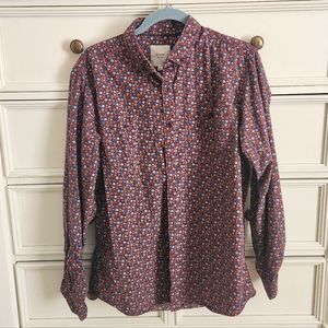 Six Lincoln New York Long Sleeve Floral Button Up